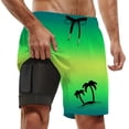 thumbnail image 1 of MuXiKeJi Clothes Men's Swim Trunks Elastic Waist Drawstring Quick-Dry Beach Shorts 5 Inch Inseam Side Pockets Bathing Suit Boardshorts, 1 of 3
