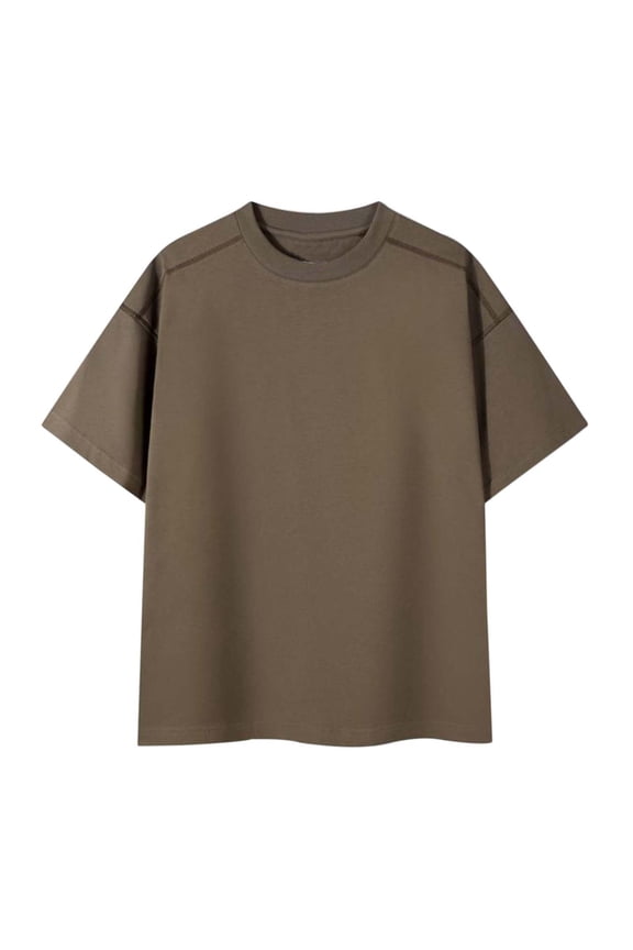 Men's T Shirt Short Sleeve Slim Fit Textured Shirts Pullover T Shirt Business Tops Summer Beach Tees