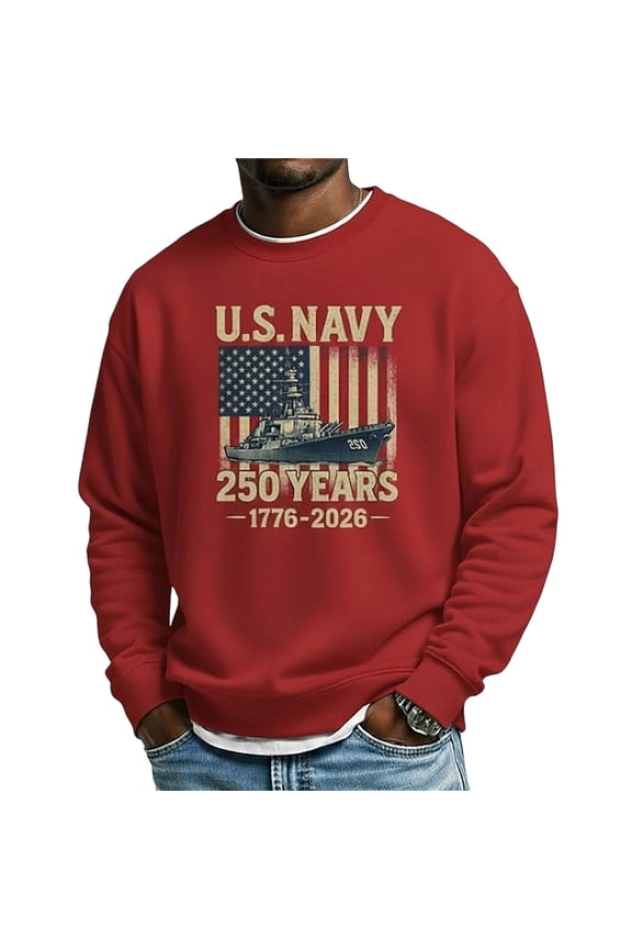 Men's USA Flag Graphic Pullover American Patriotic Half Zip Stand Collar Long Sleeve Sweatshirts US 250th Anniversary Polo