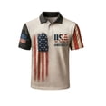 thumbnail image 1 of MuXiKeJi Clothes Mens 250th Anniversary Shirts American Flag Waffle Independence Day Patriotic Big and Tall Waffle-Knit Long Sleeve Shirt, 1 of 3