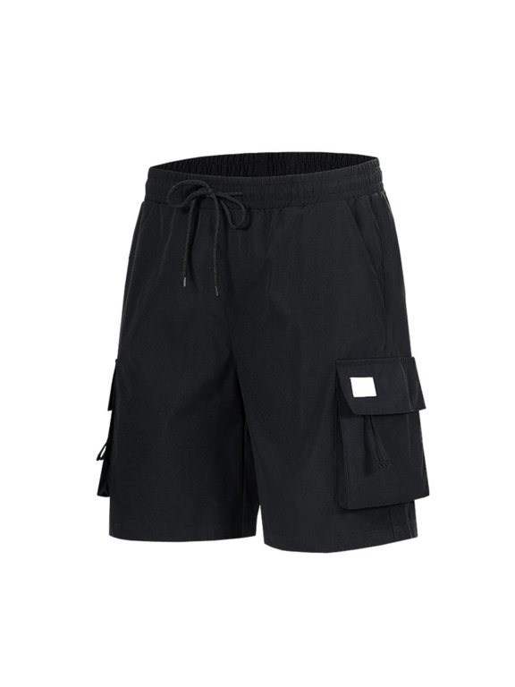 Mens Cargo Work Shorts, Rip Stop Shorts for Men Water Resistant Fishing Shorts for BDU Safari Hiking (No Belt)