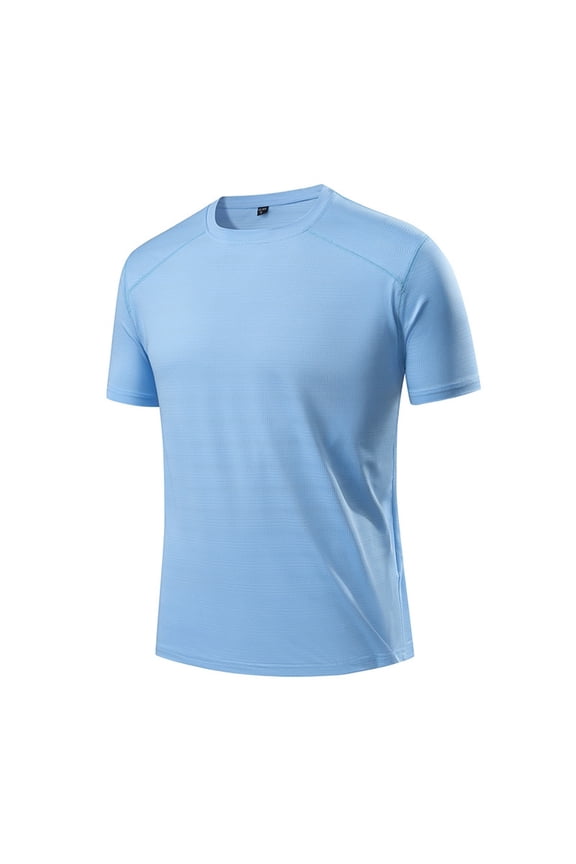 Mens Cropped T Shirt Short Sleeve Slim Fit Band Collar Shirt Cotton T-Shirts Streetwear Washed Tops Summer Basic Tees