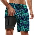 thumbnail image 1 of MuXiKeJi Clothes Mens Swim Trunks 9" Unlined Quick Dry Board Shorts with Zipper Pockets, 4-Way Stretch Bathing Suits for Beach, 1 of 3