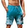 thumbnail image 1 of MuXiKeJi Clothes Mens Swim Trunks Bathing Suit 9 Inch Inseam Compression Liner Long Board Shorts Beach Swimsuit Swimwear Quick Dry, 1 of 4