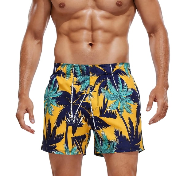 MuXiKeJi Clothes Mens Swim Trunks - Mens Bathing Suit with Compression Liner 7 Inch Quick Dry Zipper Pockets Swimwear