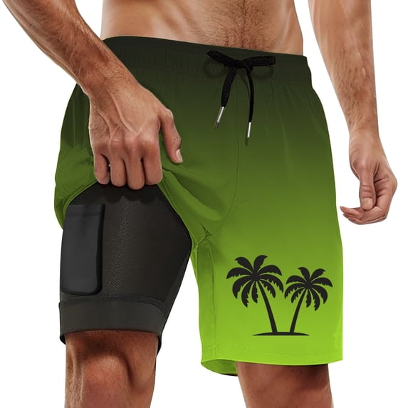 MuXiKeJi Clothes Mens Swim Trunks Quick Dry Swimwear with Pockets Drawstring Swim Shorts Bathing Suit Workout Wear