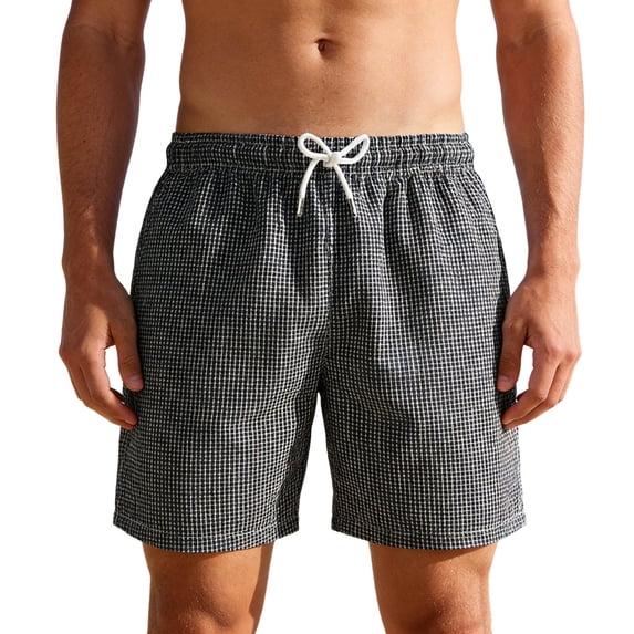 MuXiKeJi Clothes Mens Swimming Trunks 5 Inch Inseam Swim Shorts Summer Bathing Suit Swimwear Beachwear with Pockets