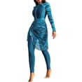 thumbnail image 1 of MuXiKeJi Clothes Swimsuits for Women Modest Full Cover Swimwear Short Top Pants Hijab Swimsuit Rashguard, 1 of 4