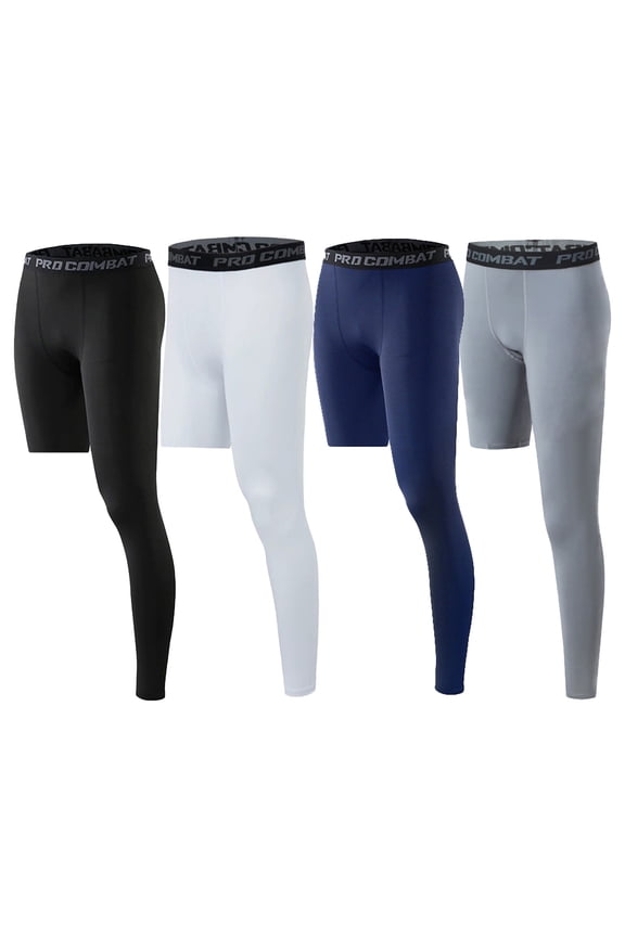 One Leg Compression Tights Long Pants Basketball Sports Base Layer Underwear Active Tight