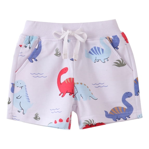 MuXiKeJi Clothes Shorts for Boys Size 10 3d Prints Dinosaurs Elastic Waist Denim Shorts Classic Fit Shorts Spring Summer Shorts