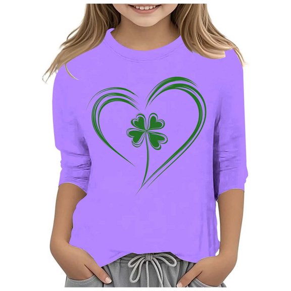 MuXiKeJi Clothes Toddler Baby Girl Boy St St Patricks Day Tops Shamrock Long Sleeve Sweatshirt Top Charm Pants Set