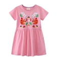 thumbnail image 1 of MuXiKeJi Clothes Toddler Girls Easter Dresses Easter's Day Rabbit Print Flutter Sleeve Soft Ballet Skirts Flower Girl Dress Toddler, 1 of 6