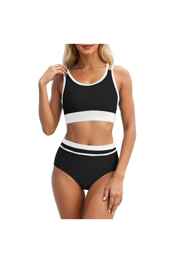 Triangle Bikini Sets for Women Tie Side Halter String O Ring Textured Two Piece Swimwear Bathing Suit