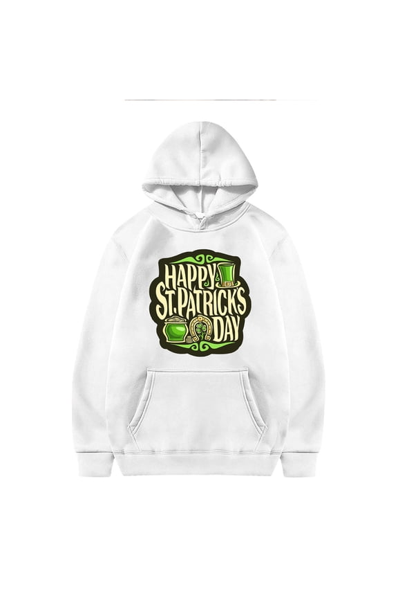 Unisex Kids St. Patrick's Shamrock Print Shirt Irish Clover Sweatshirt 2-12 Years