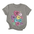 thumbnail image 1 of MuXiKeJi Clothes Valentines Shirts for Women 3/4 Sleeve V Neck Valentine Shirt Valentina's Day Gift Cute Love Heart Graphic Tee Tops, 1 of 5