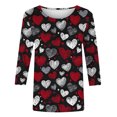 thumbnail image 1 of MuXiKeJi Clothes Valentines Shirts for Women Tie Dye Heart T Shirt Valentine's Tee Shirt Casual Lover Short Sleeve Tops, 1 of 4