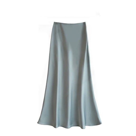 MuXiKeJi Clothes WMuXiKeJi Clothes Women's Satin Maxi Skirts 2026 Spring High Waisted Flowy Long Silk A Line Elegant Business Casual Formal Slip Skirt