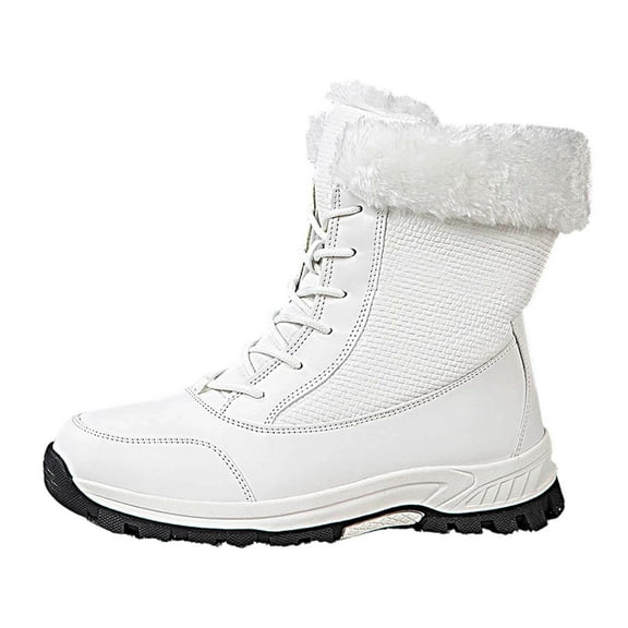 MuXiKeJi Clothes Winter Outdoor Boots For Women Cozy Lined Thickened Warm Hiking Ski Footwear With Enhanced Comfort