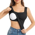 thumbnail image 1 of MuXiKeJi Clothes Women Built-in Bra Tank Tops Sleeveless Casual Shirts Racerback Ribbed Fitted Tank Tops, 1 of 2