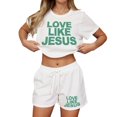 thumbnail image 1 of MuXiKeJi Clothes Women Summer Two Piece Lounge Short Sets 2026 Beach Vacation Travel Airport Outfits Comfy Fashion Sweatsuits, 1 of 4