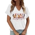 thumbnail image 1 of MuXiKeJi Clothes Women Tops Casual Happy Easter Cartoon Bunny Short Sleeve Tee for Womens Blouse Tops Summer Clothes for Womens, 1 of 4