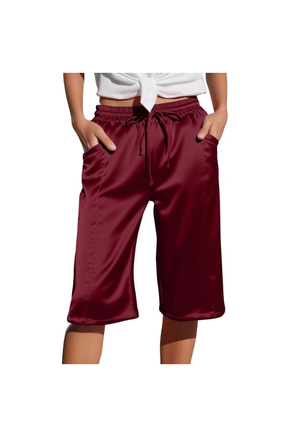 Women's Effortless Mid Rise Casual Pants Slim Fit Solid Color Comfortable Lightweight Everyday Wear Trousers