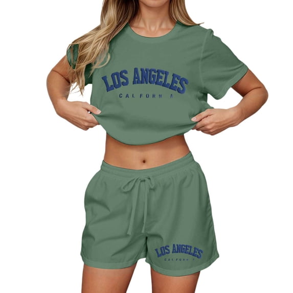 MuXiKeJi Clothes Womens 2 Piece Striped Shorts Set Ruffle Short Sleeve Tops Hight Waist Shorts Matching Sets Summer Vacation Outfits