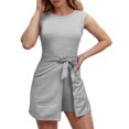 thumbnail image 1 of MuXiKeJi Clothes Womens 2 Pieces Short Sets Summer Short Sleeve Outfits Casual Matching Lounge Set with Pockets, 1 of 9