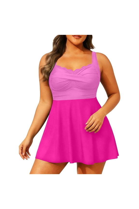 Womens High Waisted Bikini Sets Halter Two Piece Swimsuits Sporty Ribbed Tummy Control Bathing Suit