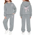 thumbnail image 1 of MuXiKeJi Clothes valentine outfit for girls,Girls Clothing Sets 3t Cute Print Lightweight Hoodie Pullover Top and Long Sweatpants Set Summer Outfits Short Set, 1 of 4