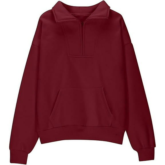 MuXiKeJi Girls Half Zip Pullover Hooded Sweater With Pocket Autumn Teen Outerwear