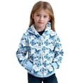 thumbnail image 1 of MuXiKeJi Girls Hooded Zipper Jacket Printed Pullover Coat with Hoodie Sweatshirt Style for Toddler Child Fall clothes, 1 of 5