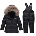 thumbnail image 1 of MuXiKeJi Girls Insulated Snowsuit Winter Jacket with Bib Pants Cold Weather Outerwear, 1 of 8