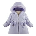 thumbnail image 1 of MuXiKeJi Girls Winter Warm Down Padded Jacket Thickened Fashion Outerwear Coats For Cold Weather, 1 of 4