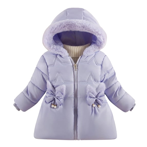 MuXiKeJi Girls Winter Warm Down Padded Jacket Thickened Fashion Outerwear Coats For Cold Weather