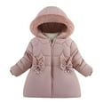 thumbnail image 1 of MuXiKeJi Girls Winter Warm Down Padded Jacket Thickened Fashion Outerwear Coats For Cold Weather, 1 of 4