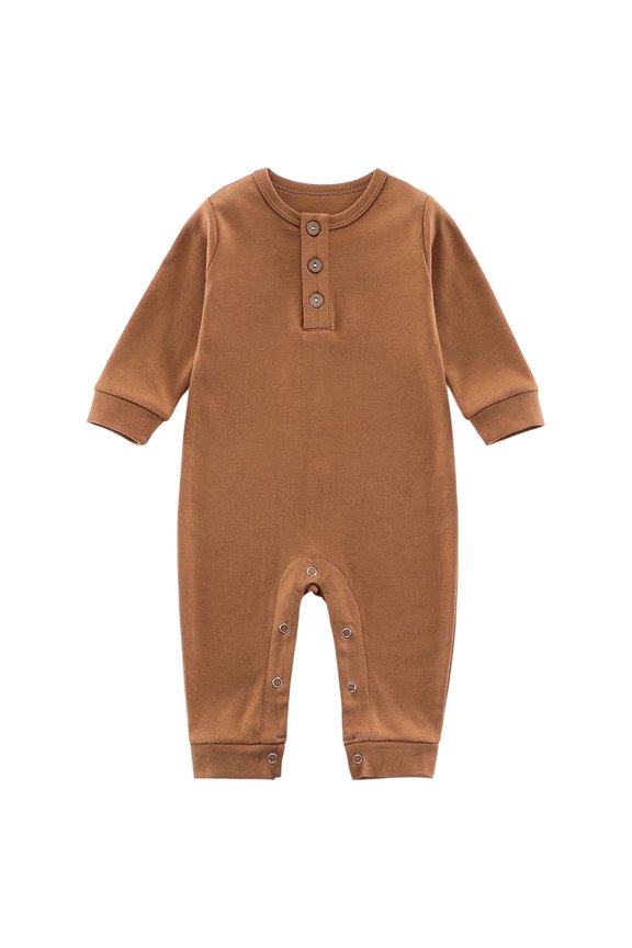 MuXiKeJi Long Sleeve Baby Bodysuit for Boys Soft Crawling Outfit Jumpsuit for Spring and Autumn Seasons