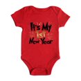 thumbnail image 1 of MuXiKeJi My First Year Clothes Baby Outfits Letter Print Romper Jumpsuit Set, 1 of 4