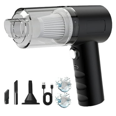 MuYan 120W Handheld Vacuum & Air Duster & Hand Pump 3 In 1, Cordless Mini Vacuum, 3 Kinds of Crevice Nozzles, Usb Rechargeable