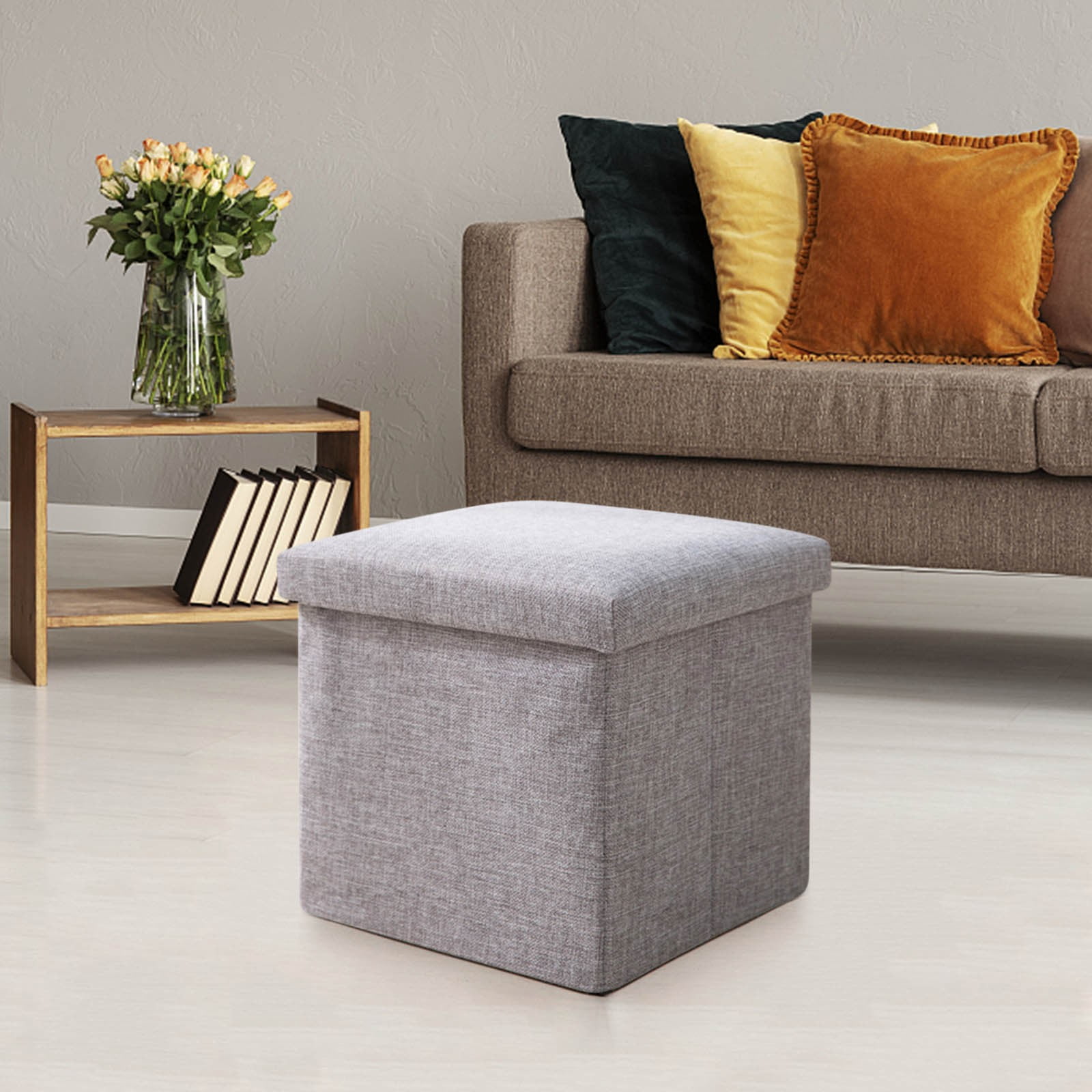 MuYan Multifunctional Storage Stool Can Sit,Classic Square Storage ...