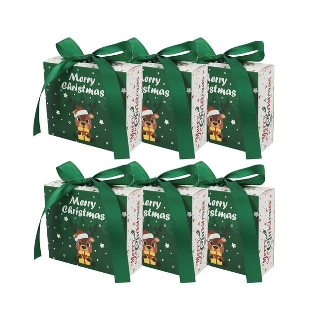 MuYan Todays Deals 6pcs/12pcs Christmas Gift BoxesChristmas Drawer Candy BoxesCompanion Gift BoxesHappy Candy Boxes