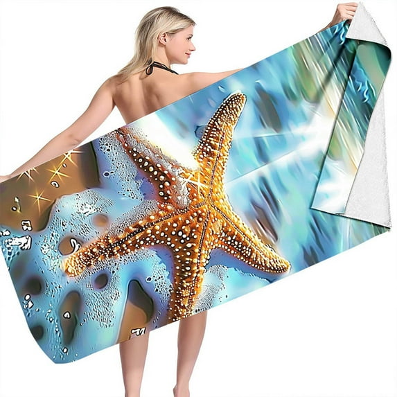 MuZeFu Bath Towels Better Homes and Gardens,Heach Towel Clearance Women Fashionable And Trendy Printed Pajamas Bath Towels Swimming Bath Towels Beach Towels