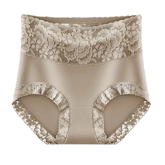 MuZeFu Breathable Underwear for Women Women's Lace Abdomen Mid-rise Waist And Hip Lift Comfortable Body Breathable Underwear Briefs