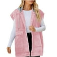 thumbnail image 1 of MuZeFu Denim Vest Tops for Women Trendy Women's Oversized Denim Mid Long Jean Sleeveless Jackets Distressed Coat, 1 of 5