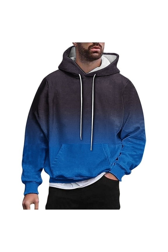 Essentials Hoodie Men 3Xl Men Casual Fashion Hooded Sweatshirts Round Neck Print Pullover Long Sleeve Tops Sweatshirt