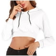 thumbnail image 1 of MuZeFu Essentials Hoodies for Women Fashion Women's Round-Neck Pullover Tops Long Sleeve Hooded Blouse Sweatshirt, 1 of 8