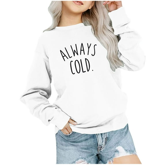 MuZeFu Girls Clothes under $10.00 Girls Clothes Fall and Winter Girls Crewneck Oversized Sweatshirt Kids Fashion Long Sleeve Pullover Tops 1-12 Years