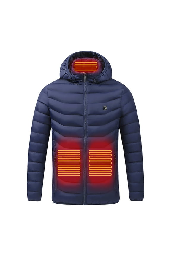 Heated Jacket for Men Men'S Heated Down Jackets Heated Jackets for Women Outdoor Warm Clothing Heated For Riding Skiing Fishing Charging Via Heated Coat