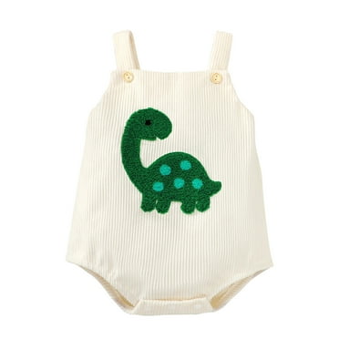 MuZeFu Kids Rompers Clearance Cute Dinosaur Corduroy Embroidered Sling Romper For Boys And Girls Sleeveless Short Romper