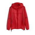 thumbnail image 1 of MuZeFu Light Jackets for Women Hooded Women'S Summer Solid Color Fashionable Light Breathable Hooded Zipper Sun Protection Long-Sleeved Hooded Casual Coat/Jacket, 1 of 6
